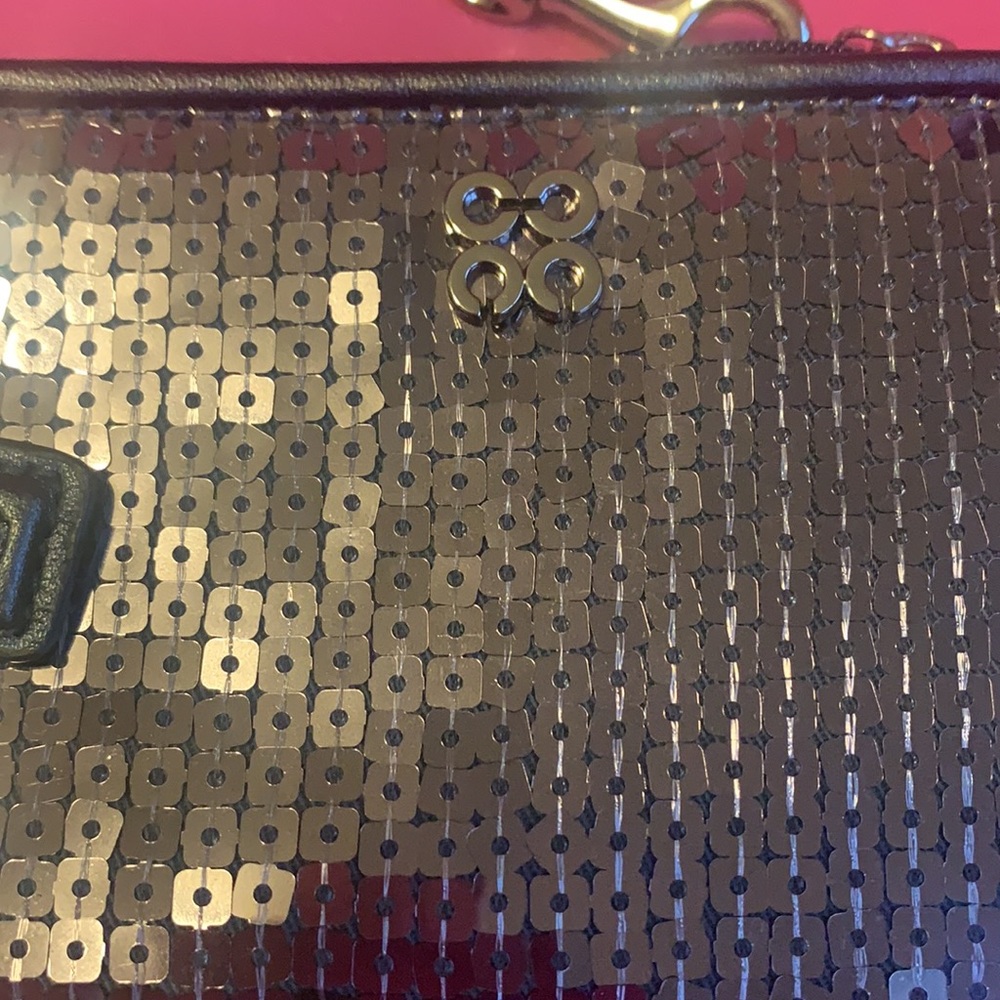 Coach wristlet Sequin in gunmetal gray - Picture 2 of 3